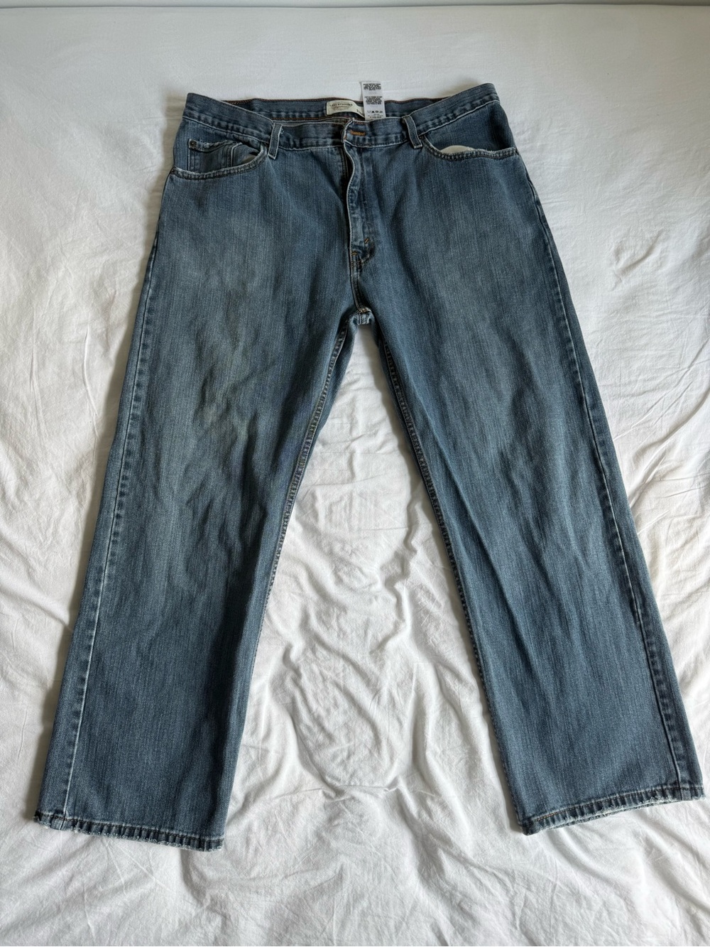 Signature by Levi Strauss Men’s Straight Jeans 40x32 Medium Blue Wash